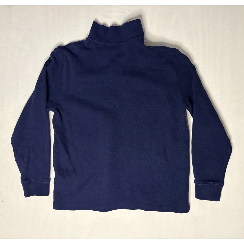 Polo Ralpj Lauren 1/4 Zip Sweater Men's Size Large Blue Long Sleeve Pullover
